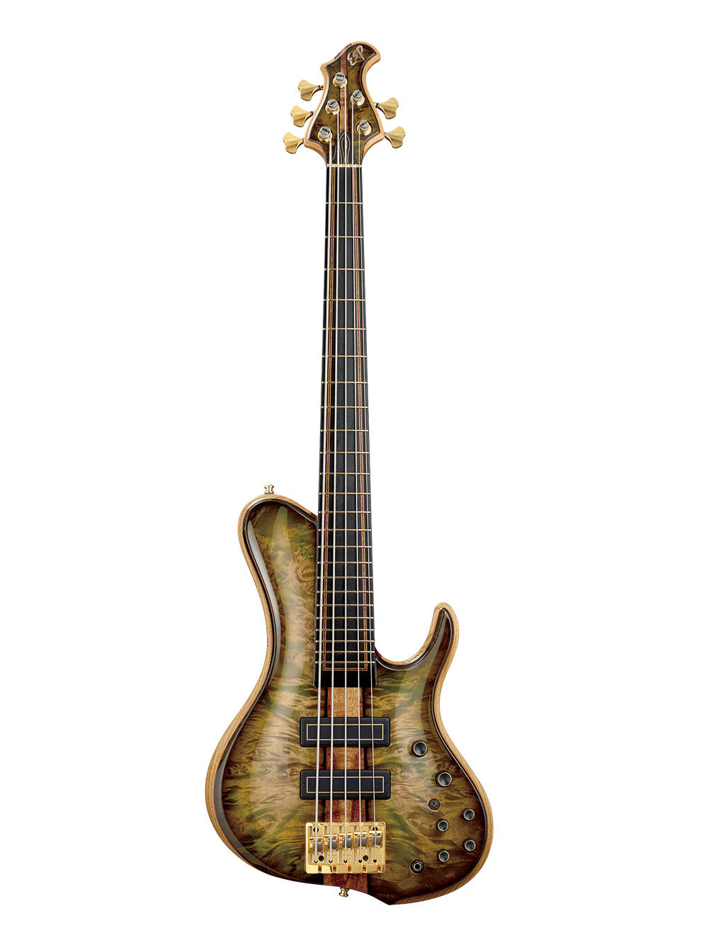 PROTO TYPE BASS ARCHED See Thru Green Sunburst